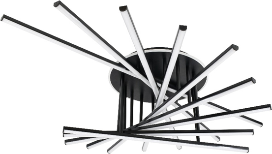 Потолочный светильник Mirastyle XL-70071/9+1 BK - фото