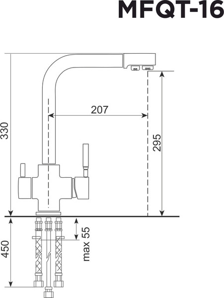 Смеситель Maunfeld MFQT-16W