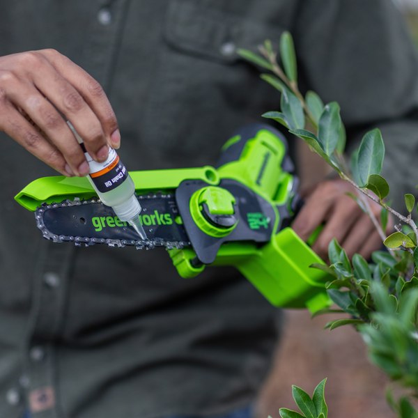 Пила цепная аккумуляторная Greenworks GD24CSMNX бесщеточная 24V 15см / 2008707UA