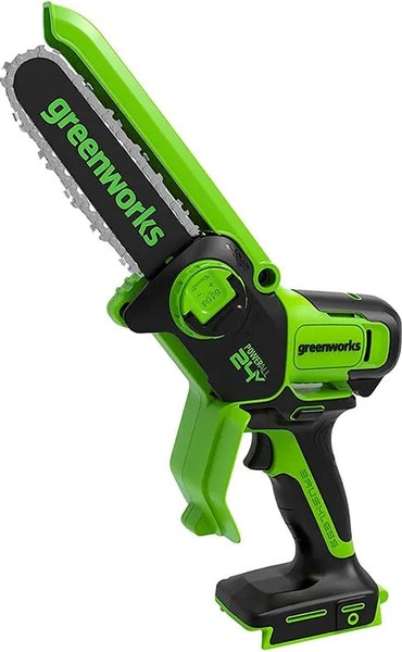 Пила цепная аккумуляторная Greenworks GD24CSMNX бесщеточная 24V 15см / 2008707UB - фото