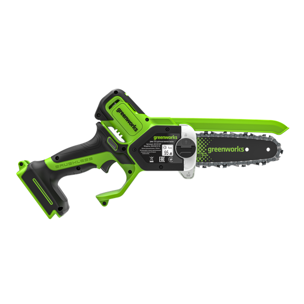 Пила цепная аккумуляторная Greenworks GD24CS15 бесщеточная 24V 15см / 2010107