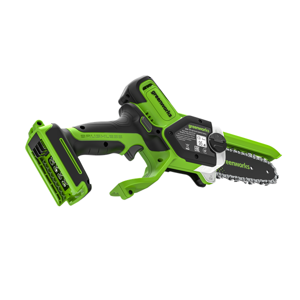 Пила цепная аккумуляторная Greenworks GD24CS15 бесщеточная 24V 15см / 2010107