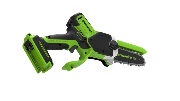 Пила цепная аккумуляторная Greenworks GD24CS15 бесщеточная 24V 15см / 2010107