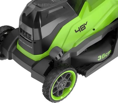 Газонокосилка аккумуляторная Greenworks GD24X2LM361 бесщеточная 2x24V 36см / 2520707
