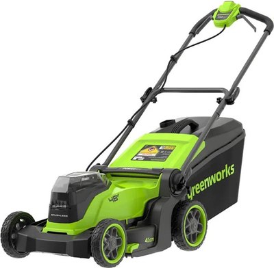 Газонокосилка аккумуляторная Greenworks GD24X2LM411 2x24V 41см / 2520907 - фото