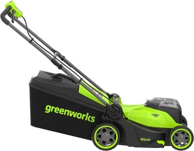 Газонокосилка аккумуляторная Greenworks GD24X2LM411 2x24V 41см / 2520907