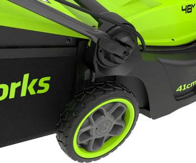 Газонокосилка аккумуляторная Greenworks GD24X2LM411 2x24V 41см / 2520907