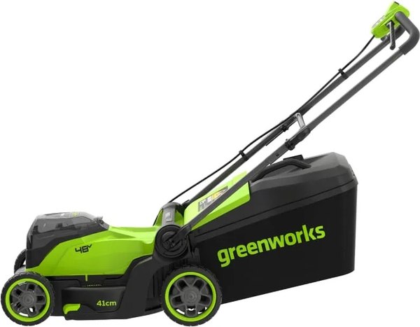 Газонокосилка аккумуляторная Greenworks GD24X2LM411 2x24V 41см / 2520907UD