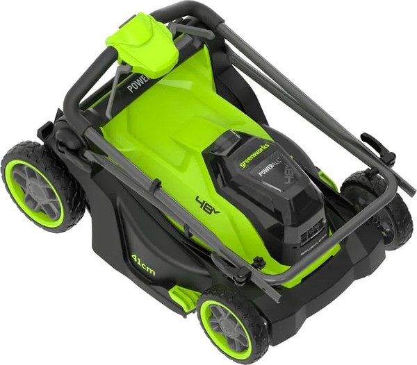 Газонокосилка аккумуляторная Greenworks GD24X2LM411 2x24V 41см / 2520907UD