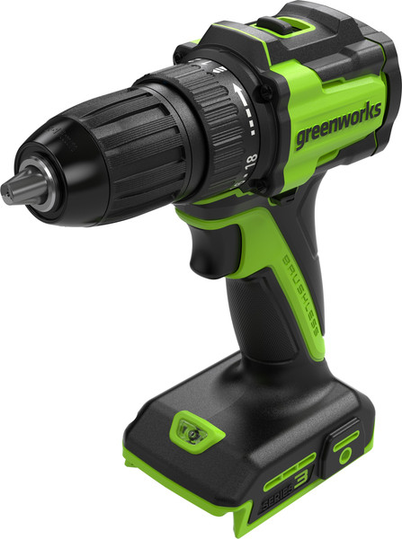 Аккумуляторная дрель-шуруповерт Greenworks DD345 бесщеточная 24V / 3708307