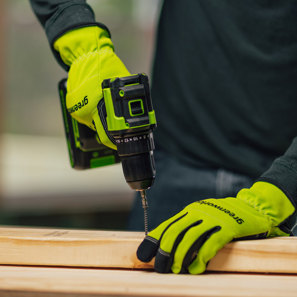 Аккумуляторная дрель-шуруповерт Greenworks DD345 бесщеточная 24V / 3708307