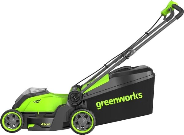 Газонокосилка аккумуляторная Greenworks GD40LM411 40V 41см / 2521007UB