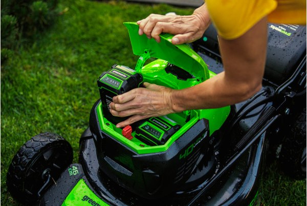 Газонокосилка аккумуляторная Greenworks GD40LM46SP 40V 46см / 2506807UH