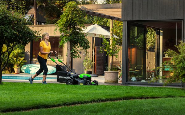 Газонокосилка аккумуляторная Greenworks GD40LM46SP 40V 46см / 2506807UH