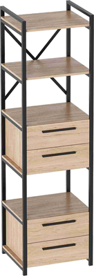 Стеллаж Мебельград Бонн + 1 комплект полок + 2 модуля с ящиком - фото