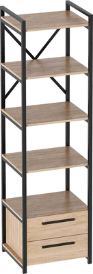 Стеллаж Мебельград Бонн + 2 комплекта полок + 1 модуль с ящиком - фото