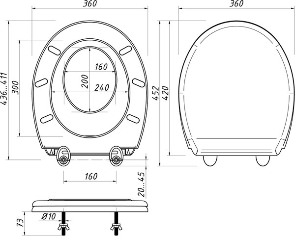 Сиденье для унитаза ОРИО КС-01