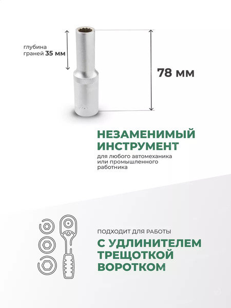 Головка слесарная RockForce RF-5497711