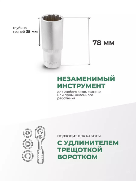 Головка слесарная RockForce RF-5497724