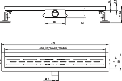 Трап для душа Raglo R652.80.06