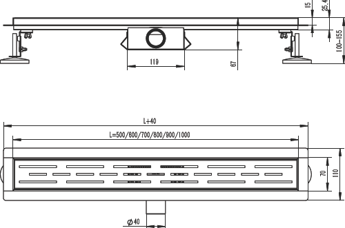 Трап для душа Raglo R652.80.05