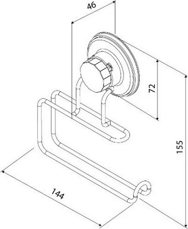 Держатель для туалетной бумаги Milardo Easy EASBWS0M43