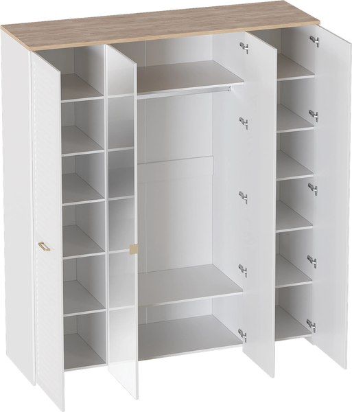 Шкаф Мебельград Гавана 4-хстворчатый 185.4x54.4x223