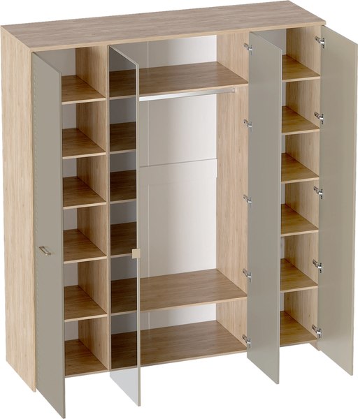 Шкаф Мебельград Гавана 4-хстворчатый 185.4x54.4x223