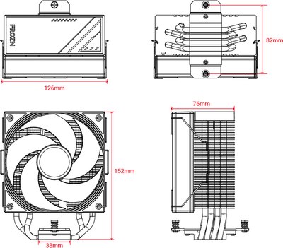 Кулер для процессора ID-Cooling FROZN A410 SE ARGB