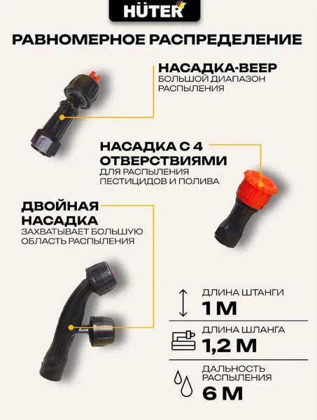 Опрыскиватель аккумуляторный Huter SP-10Li-SFA (70/13/101)