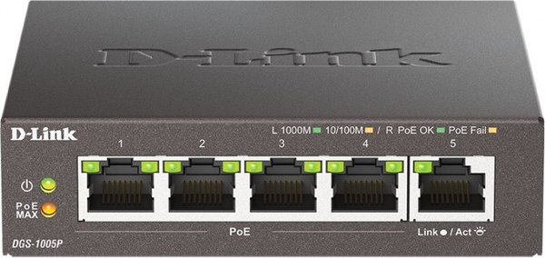 Коммутатор D-Link DGS-1005P/B3A - фото