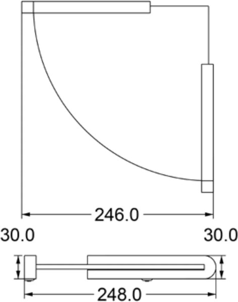 Полка для ванной Lauter 21TS3008