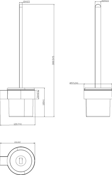 Ершик для унитаза Lauter 21TS3023