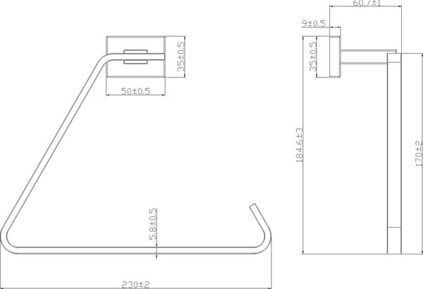 Держатель для полотенца Lauter 21TS1017
