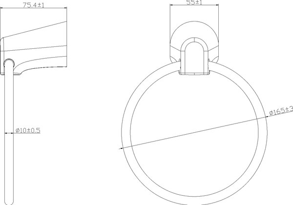 Кольцо для полотенца Lauter 21TS3505