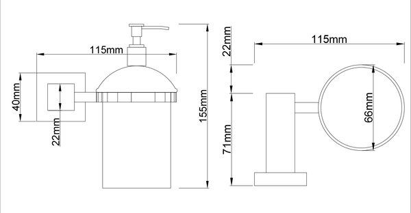 Дозатор для жидкого мыла Lauter 21SH6171
