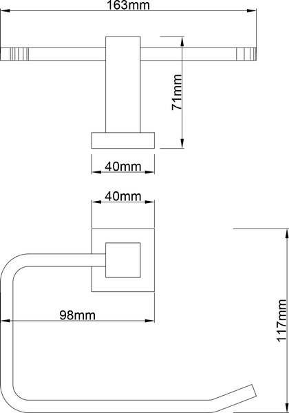 Держатель для туалетной бумаги Lauter 21SH6072
