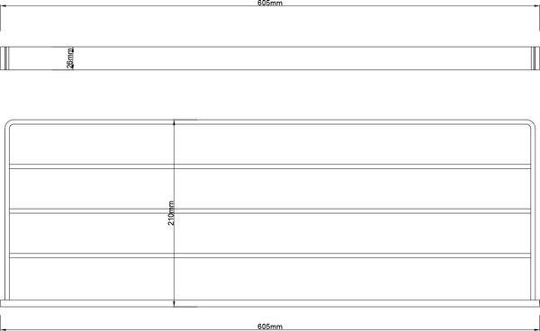 Полка для полотенца Lauter 21SH7132