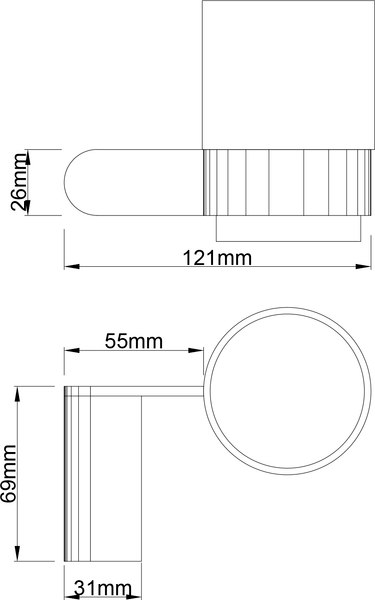 Стакан для зубной щетки и пасты Lauter 21SH1062