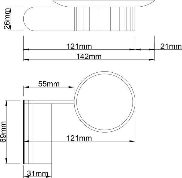 Мыльница Lauter 21SH1051