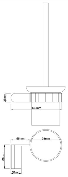 Ершик для унитаза Lauter 21SH1112