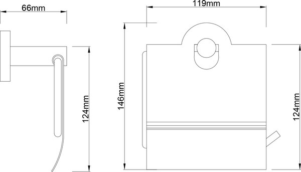Держатель для туалетной бумаги Lauter 21SH72101