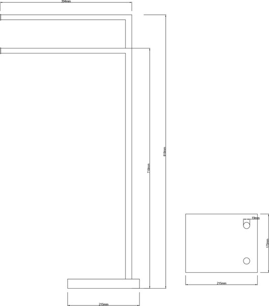 Держатель для полотенца Lauter Напольный 21SH291PG
