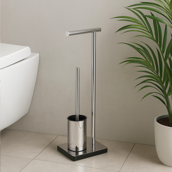 Стойка для туалетной бумаги с ершиком Lauter 21SH591CH