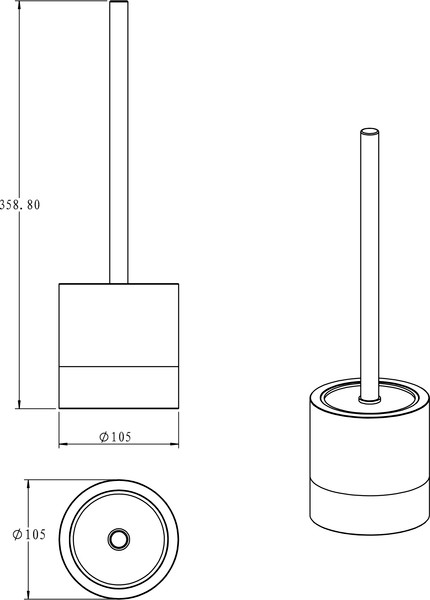 Ершик для унитаза Lauter 21HWO69E