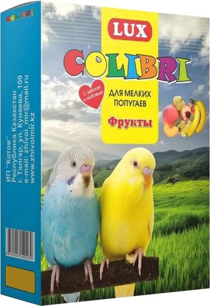 Корм для птиц Lux Colibri Для мелких попугаев с фруктами / 5LC-164 - фото