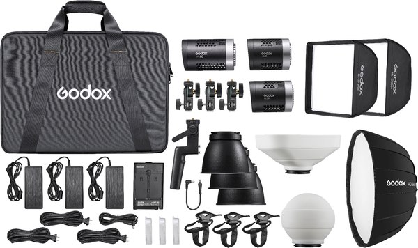Комплект осветителей студийных Godox ML-KIT1 для видеосъемки / 29024 - фото