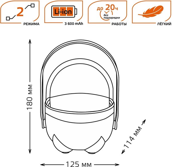Фонарь Gauss GFL001 / GF001