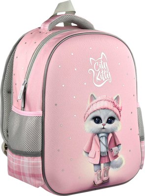 Школьный рюкзак Феникс+ Кошечка в пальто / 68232
