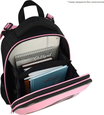 Школьный рюкзак Феникс+ Брюнетка с собачкой / 68240